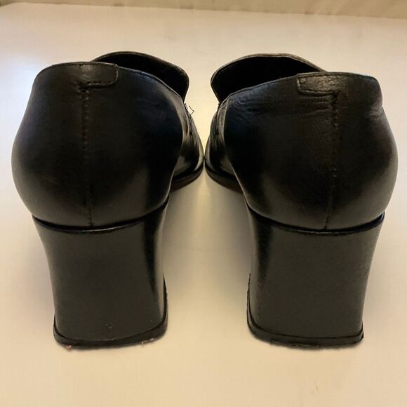 Vintage Y2K Pilgrim Buckle Block Heel 40s Vibe Brogues, 7 - Picture 10 of 16